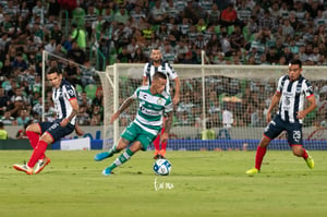 Brian Lozano, Carlos Rodríguez | Santos vs Monterrey jornada 6 apertura 2019 Liga MX
