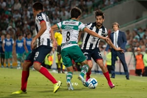 Carlos Orrantia, Rodolfo Pizarro | Santos vs Monterrey jornada 6 apertura 2019 Liga MX