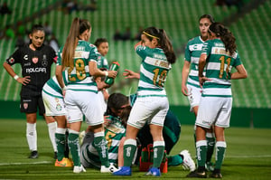 Daniela Delgado lastimada | Santos vs Necaxa J10 C2019 Liga MX Femenil