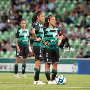 Cinthya Peraza, Nancy Quiñones | Santos vs Pachuca jornada 1 apertura 2019 Liga MX femenil