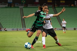 Karla Martínez, Julieta Peralta | Santos vs Pachuca jornada 1 apertura 2019 Liga MX femenil