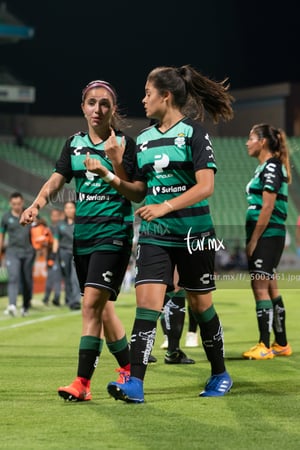Daniela Delgado, Alexxandra Ramírez | Santos vs Pachuca jornada 1 apertura 2019 Liga MX femenil
