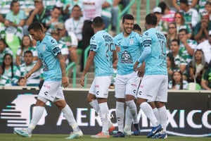 festejo de gol de Pachuca | Santos vs Pachuca jornada 9 apertura 2019 Liga MX