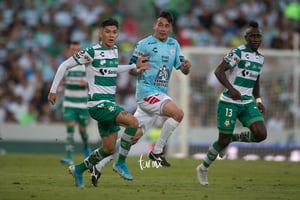 Eryc Castillo, Gerardo Arteaga, Rubens Sambueza | Santos vs Pachuca jornada 9 apertura 2019 Liga MX