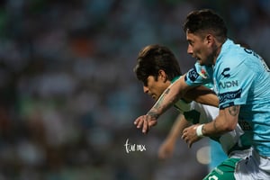 Rubens Sambueza, Carlos Orrantia | Santos vs Pachuca jornada 9 apertura 2019 Liga MX
