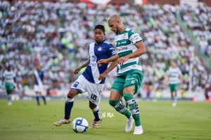 Matheus Doria, Christian Marrugo | Santos vs Puebla jornada 4 apertura 2019 Liga MX
