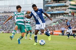 Carlos Orrantia, Brayan Angulo | Santos vs Puebla jornada 4 apertura 2019 Liga MX