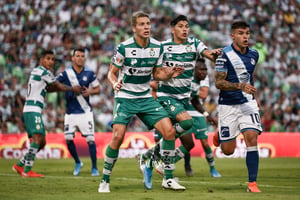 Gerardo Arteaga, Julio Furch, Christian Tabó | Santos vs Puebla jornada 4 apertura 2019 Liga MX