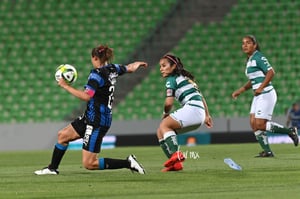 Paola Urbieta, Cinthya Peraza | Santos vs Querétaro J14 C2019 Liga MX Femenil