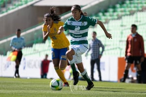 Evelyn González 9, Nancy Quiñones 11 | Santos vs Tigres J4 C2019 Liga MX Femenil