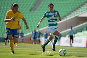 Brenda Guevara, Jazmín Enrigue | Santos vs Tigres J4 C2019 Liga MX Femenil