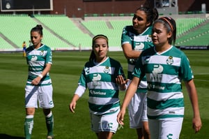 Brenda Guevara, Cinthya Peraza, Melissa Sosa, Alexxandra Ramíre | Santos vs Tigres J4 C2019 Liga MX Femenil