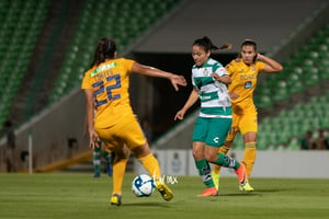 Katia Estrada, Selene Cortés | Santos vs Tigres jornada 3 apertura 2019 Liga MX femenil