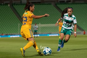 Ashly Martínez, Selene Cortés | Santos vs Tigres jornada 3 apertura 2019 Liga MX femenil
