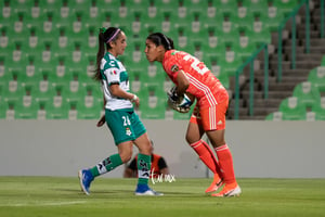 Ashly Martínez, Ofelia Solís | Santos vs Tigres jornada 3 apertura 2019 Liga MX femenil