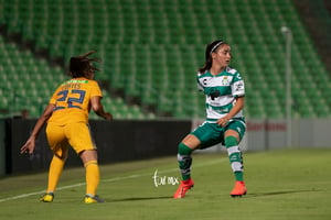 Daniela Delgado, Selene Cortés | Santos vs Tigres jornada 3 apertura 2019 Liga MX femenil