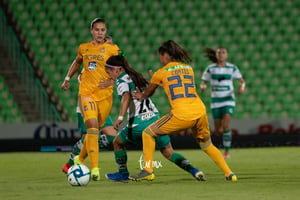 Ashly Martínez, Selene Cortés, Lydia Rangel | Santos vs Tigres jornada 3 apertura 2019 Liga MX femenil