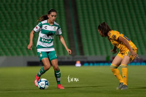 Karla Martínez, Selene Cortés | Santos vs Tigres jornada 3 apertura 2019 Liga MX femenil