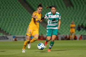 Katia Estrada, María Elizondo | Santos vs Tigres jornada 3 apertura 2019 Liga MX femenil