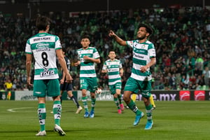 Festejo de gol, Eduardo Aguirre | Santos UNAM