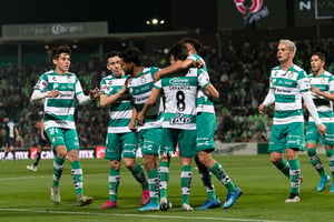 Festejo de gol, Eduardo Aguirre | Santos UNAM