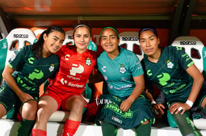Yahaira Flores, Paola Calderón, Estela Gómez, Marianne Martí | Santos vs Leon J8 C2020 Liga MX femenil