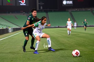 Montserrat Martinez, Esmeralda Zamarron | Santos vs Leon J8 C2020 Liga MX femenil