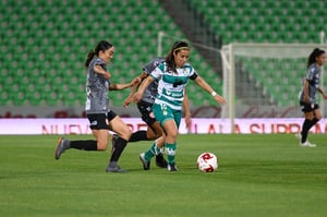 Saira López, Cinthya Peraza | Santos vs Necaxa jornada 2 clausura 2019 Liga MX femenil