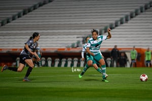 Saira López, Arlett Tovar | Santos vs Necaxa jornada 2 clausura 2019 Liga MX femenil
