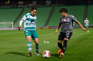 Dulce Alvarado, Katia Estrada | Santos vs Necaxa jornada 2 clausura 2019 Liga MX femenil