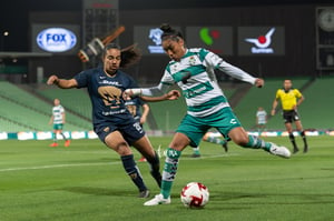 Gabriela Álvarez, Estela Gómez | Santos vs Pumas J4 C2020 Liga MX