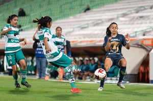 Isela Osorio, Esmeralda Zamarron | Santos vs Pumas J4 C2020 Liga MX