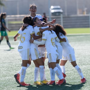 Festejo de gol de Deiry Ramírez Tigres | Santos Tigres femenil sub17