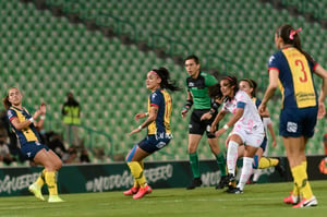 gol de Cinthya Peraza, Cinthya Peraza, Brenda García | Santos vs Atlético San Luis J14 A2021 Liga MX femenil