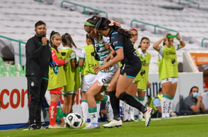 Daniela Delgado, Damaris Godínez | Santos vs Chivas J9 A2021 Liga MX femenil