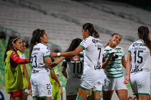 Gol de Alexxandra Ramírez, Alexxandra Ramírez, Estela Gómez, | Santos vs Chivas J9 A2021 Liga MX femenil