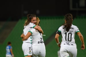 Festejo de gol, Alexia Villanueva | Santos vs Cruz Azul J7 A2021 Liga MX femenil