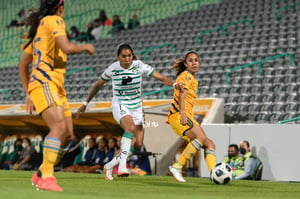 Estela Gómez, Bianca Sierra | Santos vs Tigres J17 A2021 Liga MX femenil