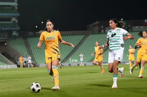 Estela Gómez, Greta Espinoza | Santos vs Tigres J17 A2021 Liga MX femenil