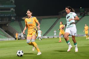 Estela Gómez, Greta Espinoza | Santos vs Tigres J17 A2021 Liga MX femenil