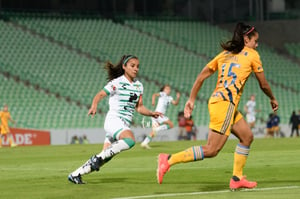 Cinthya Peraza, Cristina Ferral | Santos vs Tigres J17 A2021 Liga MX femenil
