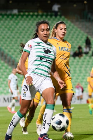 Mariela Jiménez, Lydia Rangel | Santos vs Tigres J17 A2021 Liga MX femenil