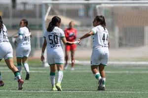 Celebran gol de Paulina Peña, Paulina Peña, Judith Félix | Santos vs Pumas femenil sub 17 cuartos de final
