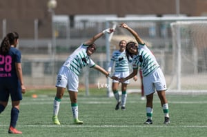 Celebran gol de Paulina Peña, Paulina Peña, Judith Félix | Santos vs Pumas femenil sub 17 cuartos de final