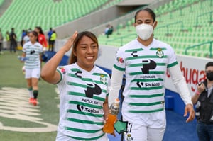 Lizbeth Pérez, Marcela Valera | Santos vs America J9 C2022 Liga MX femenil