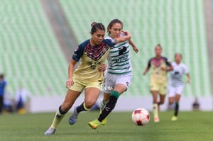 Lourdes De León, Kiana Palacios | Santos vs America J9 C2022 Liga MX femenil