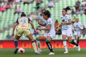 Lucero Lara, Kiana Palacios | Santos vs America J9 C2022 Liga MX femenil