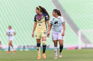 Brenda López, Daniela Espinosa | Santos vs America J9 C2022 Liga MX femenil
