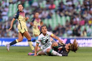 Cinthya Peraza, Renata Masciarelli | Santos vs America J9 C2022 Liga MX femenil