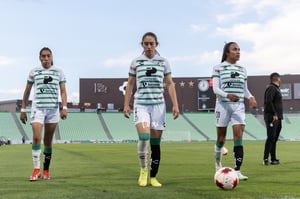 Mariela Jiménez, Lourdes De León, Estela Gómez | Santos vs America J9 C2022 Liga MX femenil